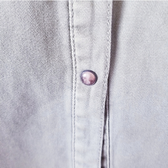 Sanctuary Olive Embroidered Button Down Si… - Picture 5 of 7